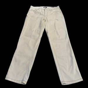 NYDJ White Straight Leg Ankle Jeans Women's Sz 4P w/Sparkles